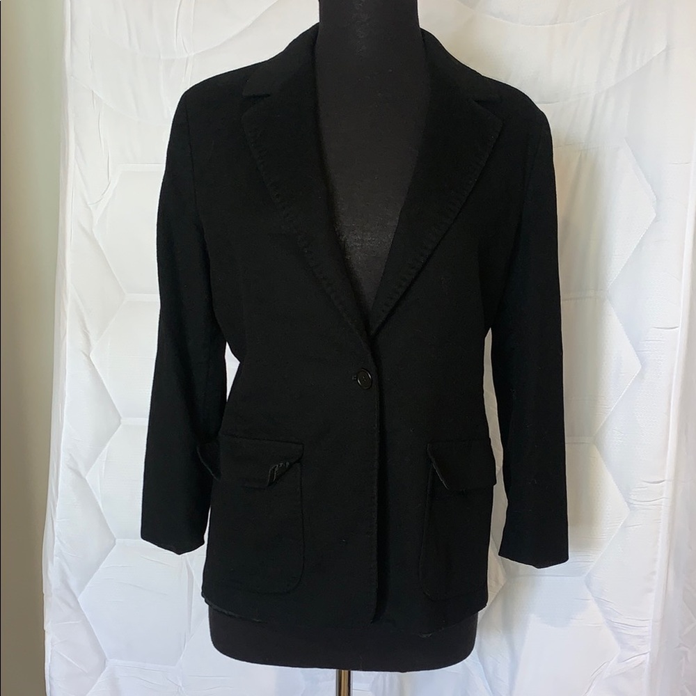 MaxMara Black Blazer Classic Tailoring size us 12